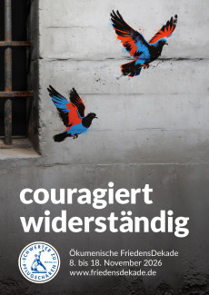 Plakat Ökumenische FriedensDekade 2026
