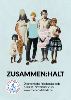 Plakat Ökumenische FriedensDekade 2022