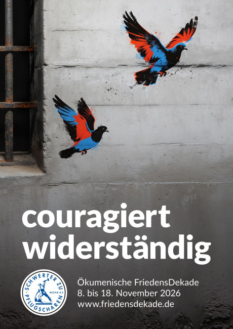 Plakat Ökumenische FriedensDekade 2026